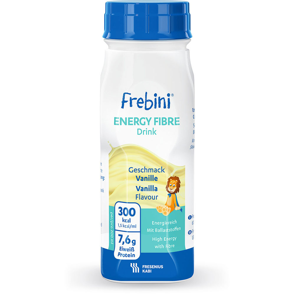 Abbildung Einzelflasche Frebini Energy  Fibre Drink Vanille