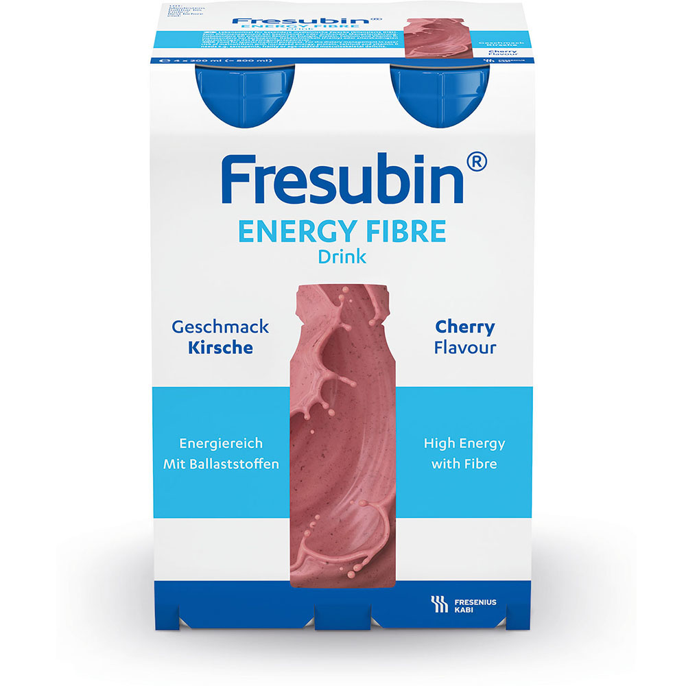 Abbildung 4er Paket Fresubin  Energy Fibre Drink Kirsche