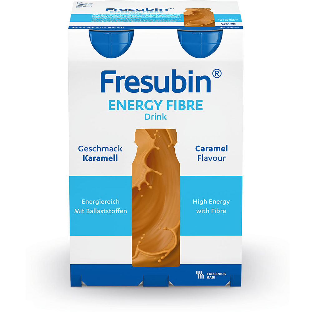 Abbildung 4er Paket Fresubin Energy Fibre Drink Karamell