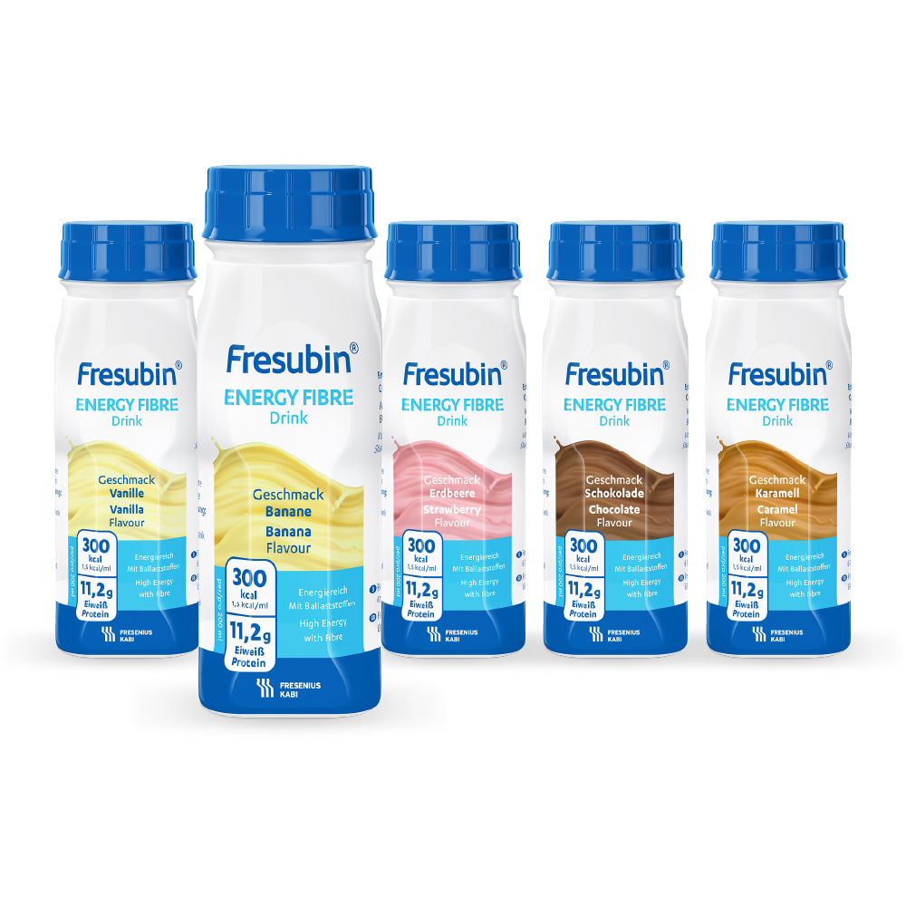 Fresubin ENERGY FIBRE Drink, 5 Geschmacksrichtungen, 6 x 4 x 200 ml